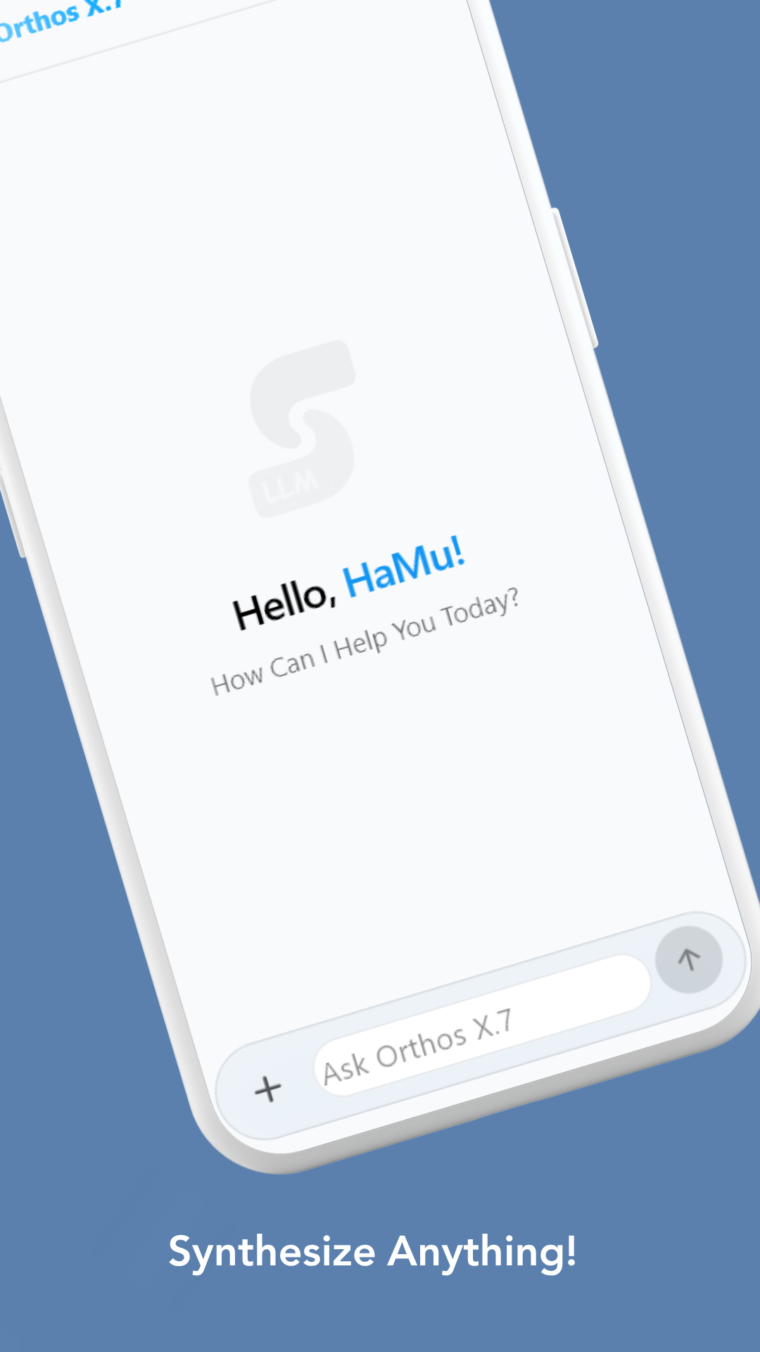 Synthesis LLM chat screen
